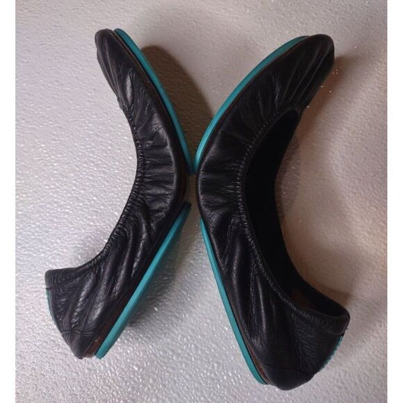 Tieks By Gavrieli Matte Black Leather Ballet Flats Size 8 - Picture 7 of 13